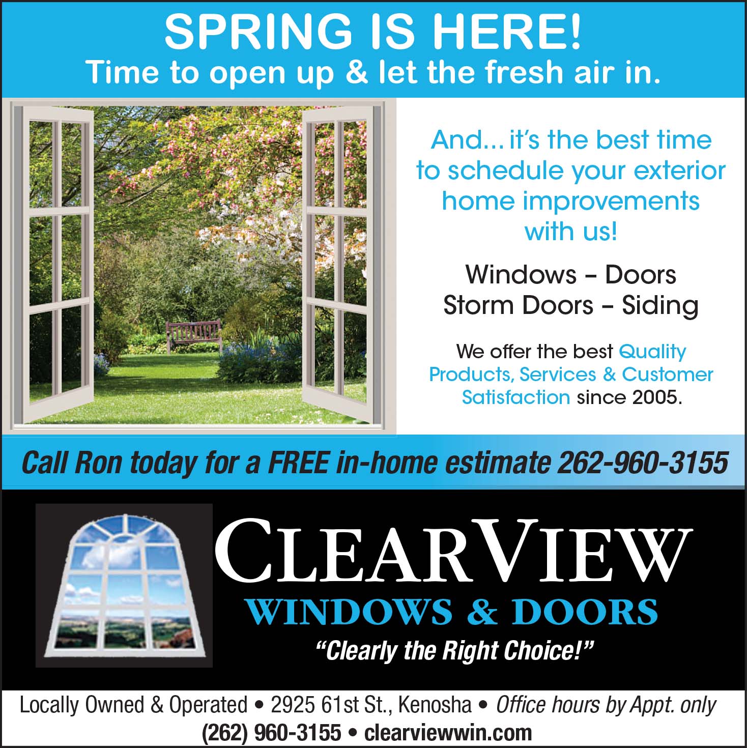 clearview windows and door